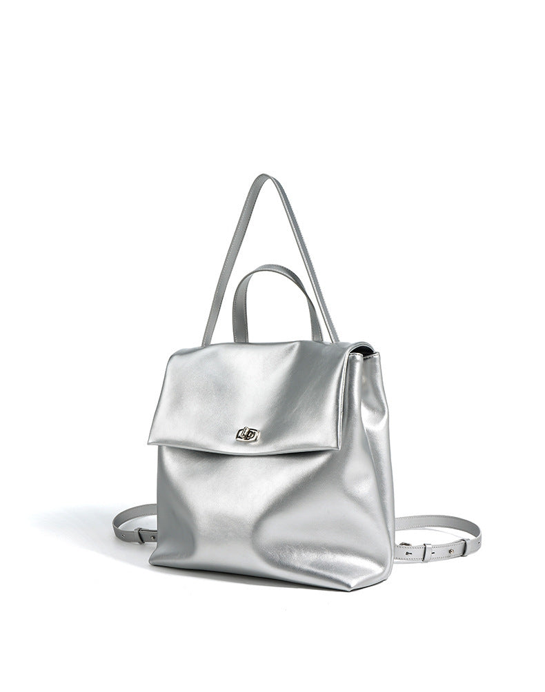 oversized structured flap bag with top handle – NOIH