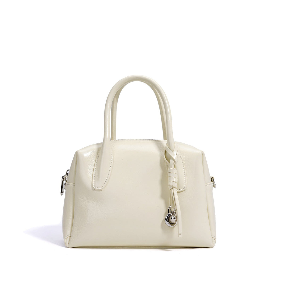 structured mini handbag with knotted charm - DELKA