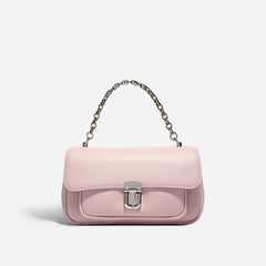 chain-handle flap bag in blush pink – LAYLA