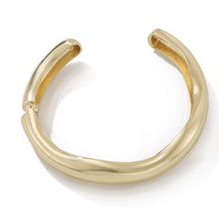 Bold metallic choker with wave detail - Nertu