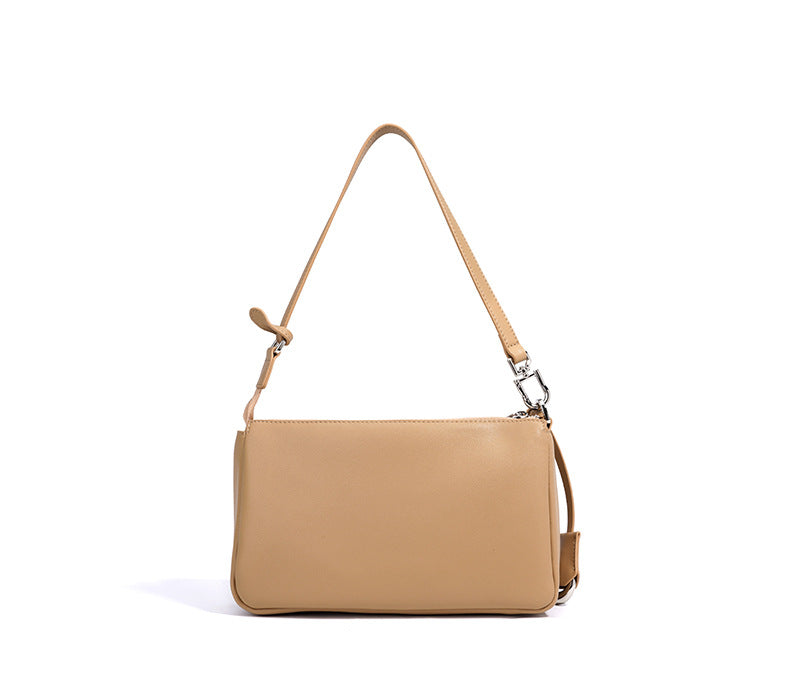 structured shoulder bag with twist-lock clasp - SOFIAQ