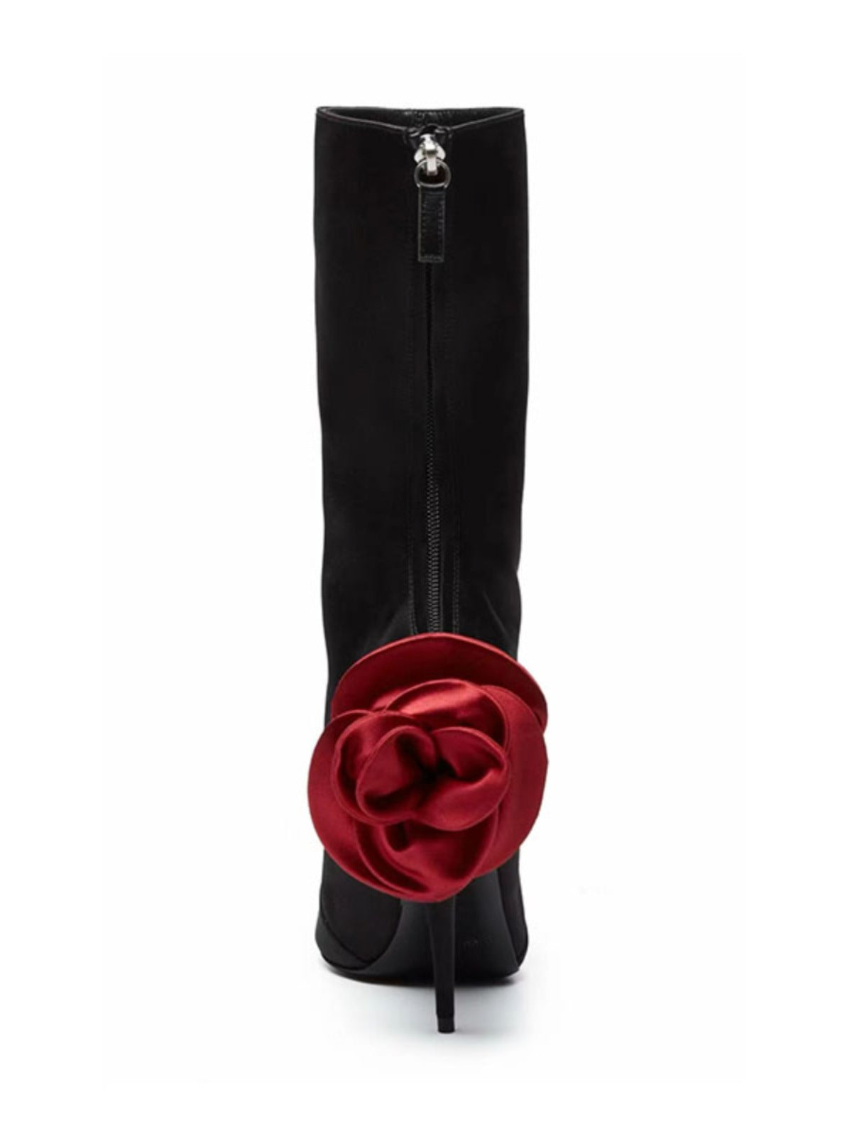 pointed-toe stiletto boots with floral back detail - Effie