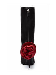 pointed-toe stiletto boots with floral back detail - Effie