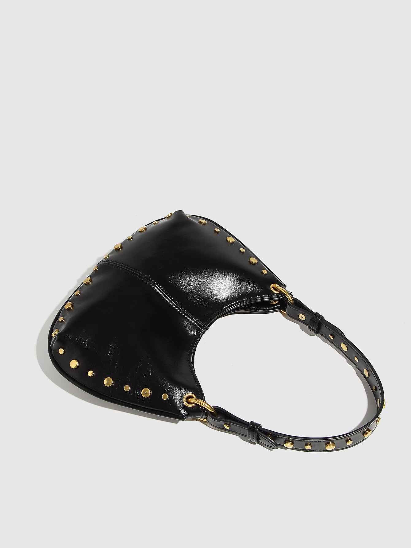 studded crescent shoulder bag – VIXEN