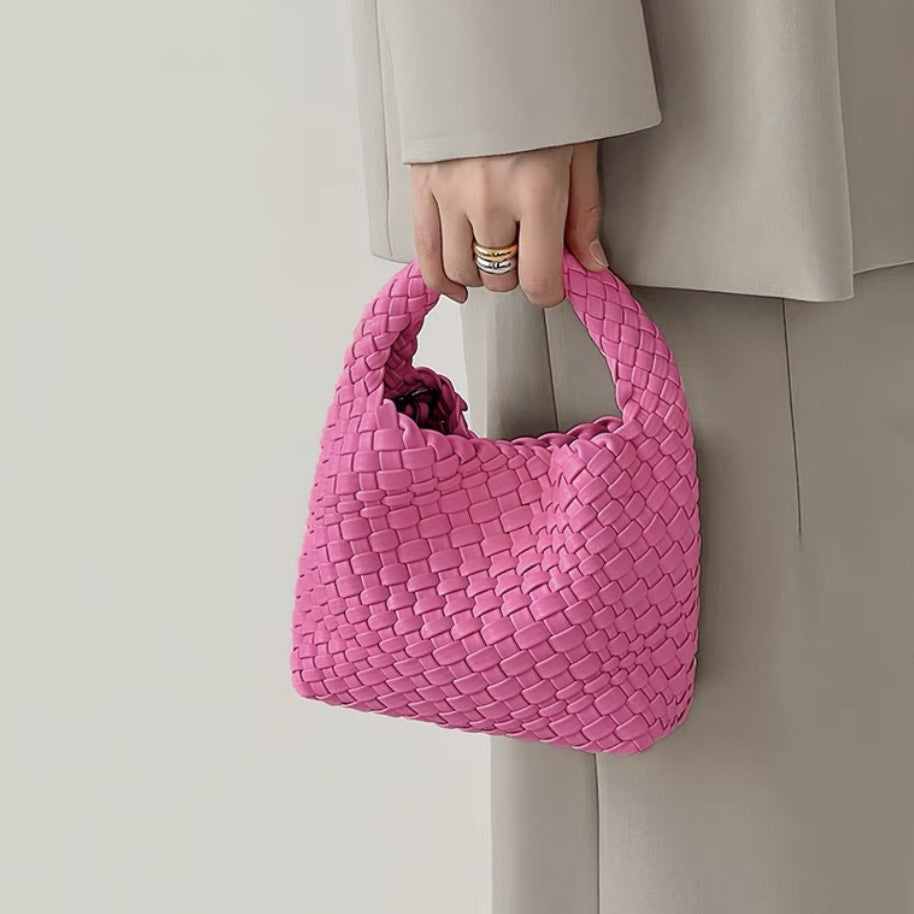 woven handbag set with detachable pouch - Wirfu