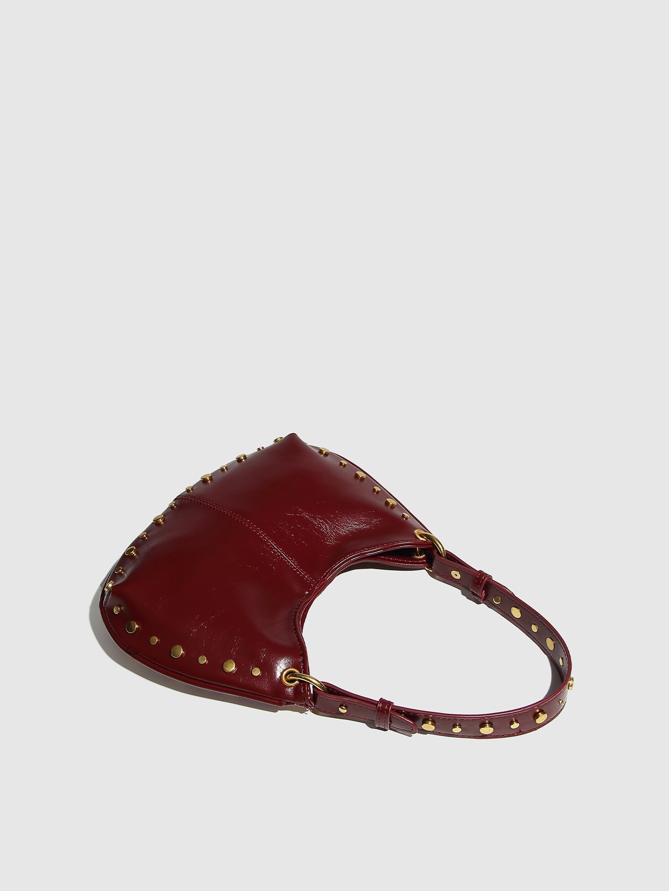 studded crescent shoulder bag – VIXEN