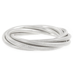 spiral wrap bracelet with segmented gold coils – LYIRAZ