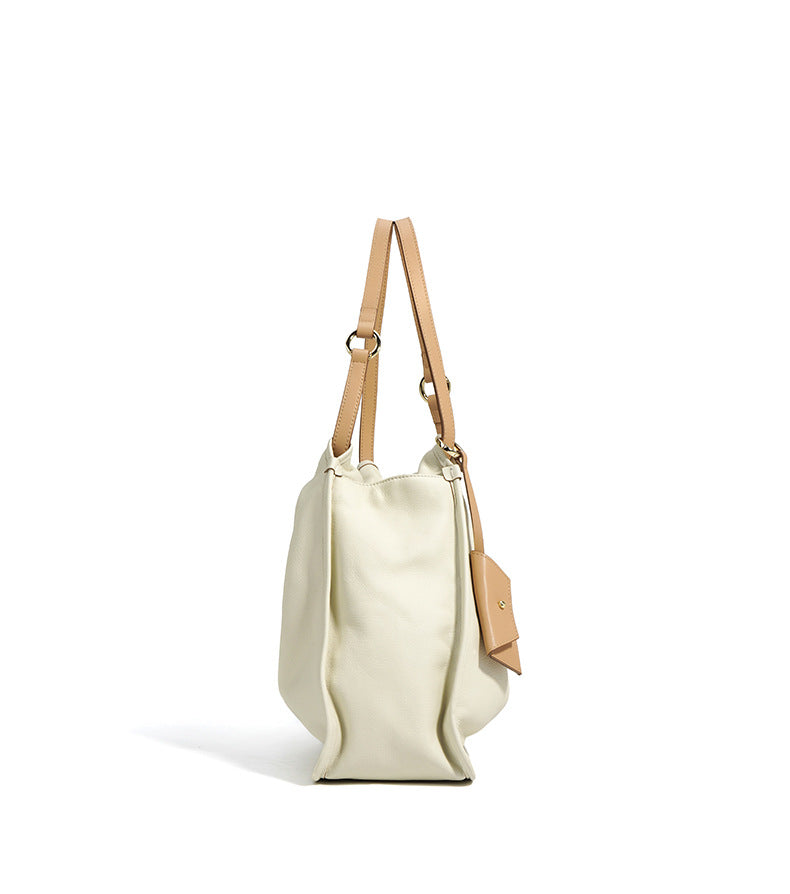 slouchy tote bag with contrast card holder – BREEZE