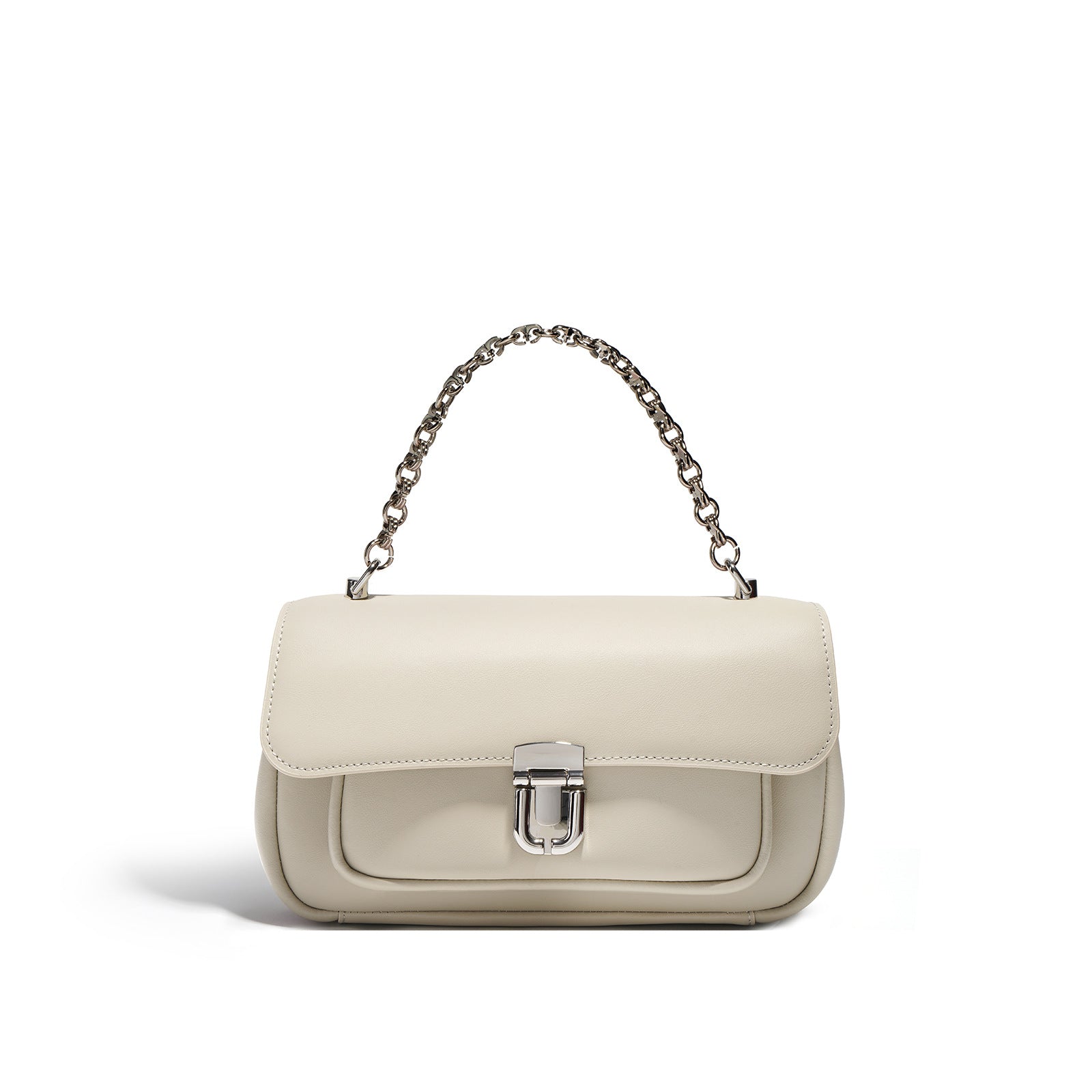 chain-handle flap bag in blush pink – LAYLA
