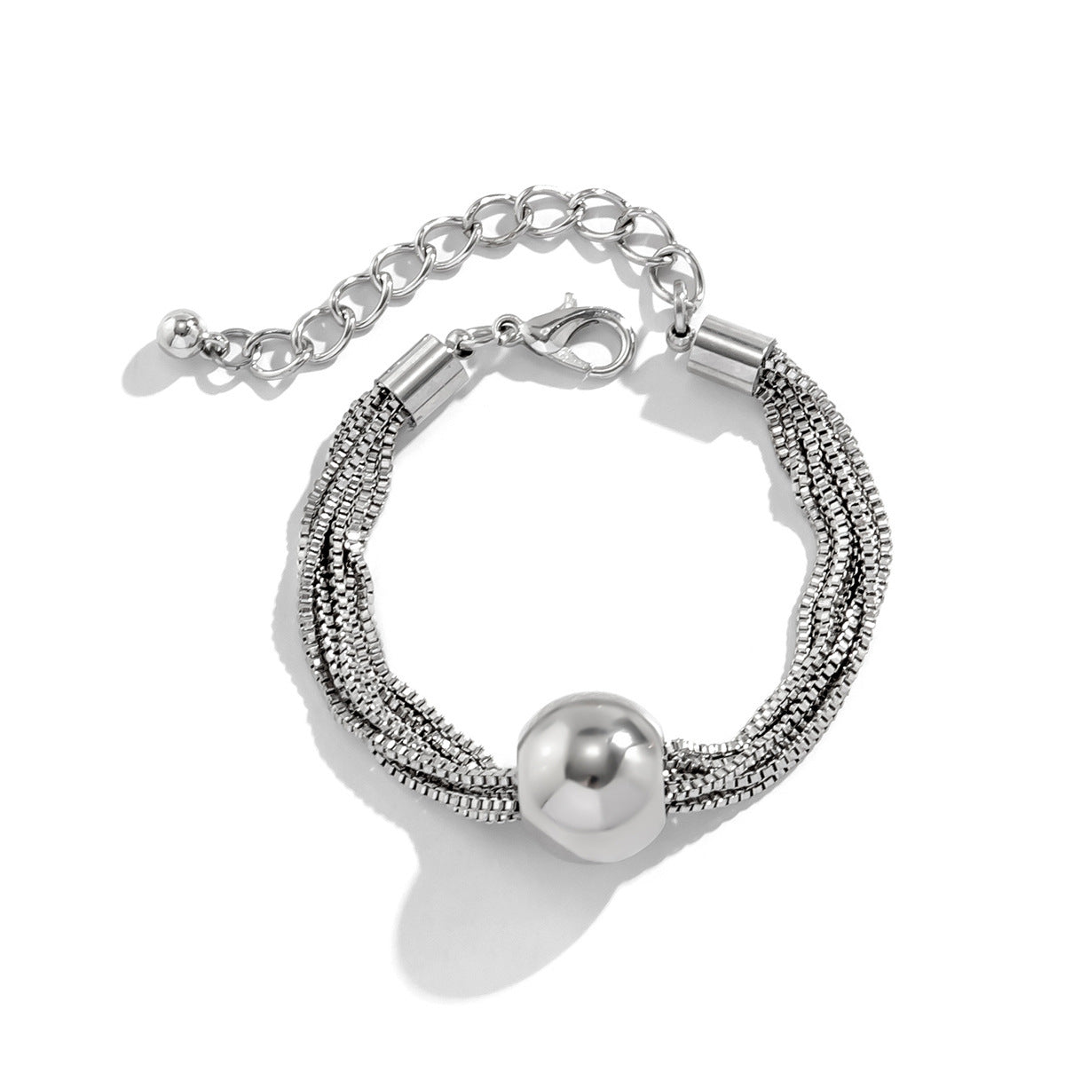 Multi-Strand Chain Bracelet with Oversized Bead – Gihkru