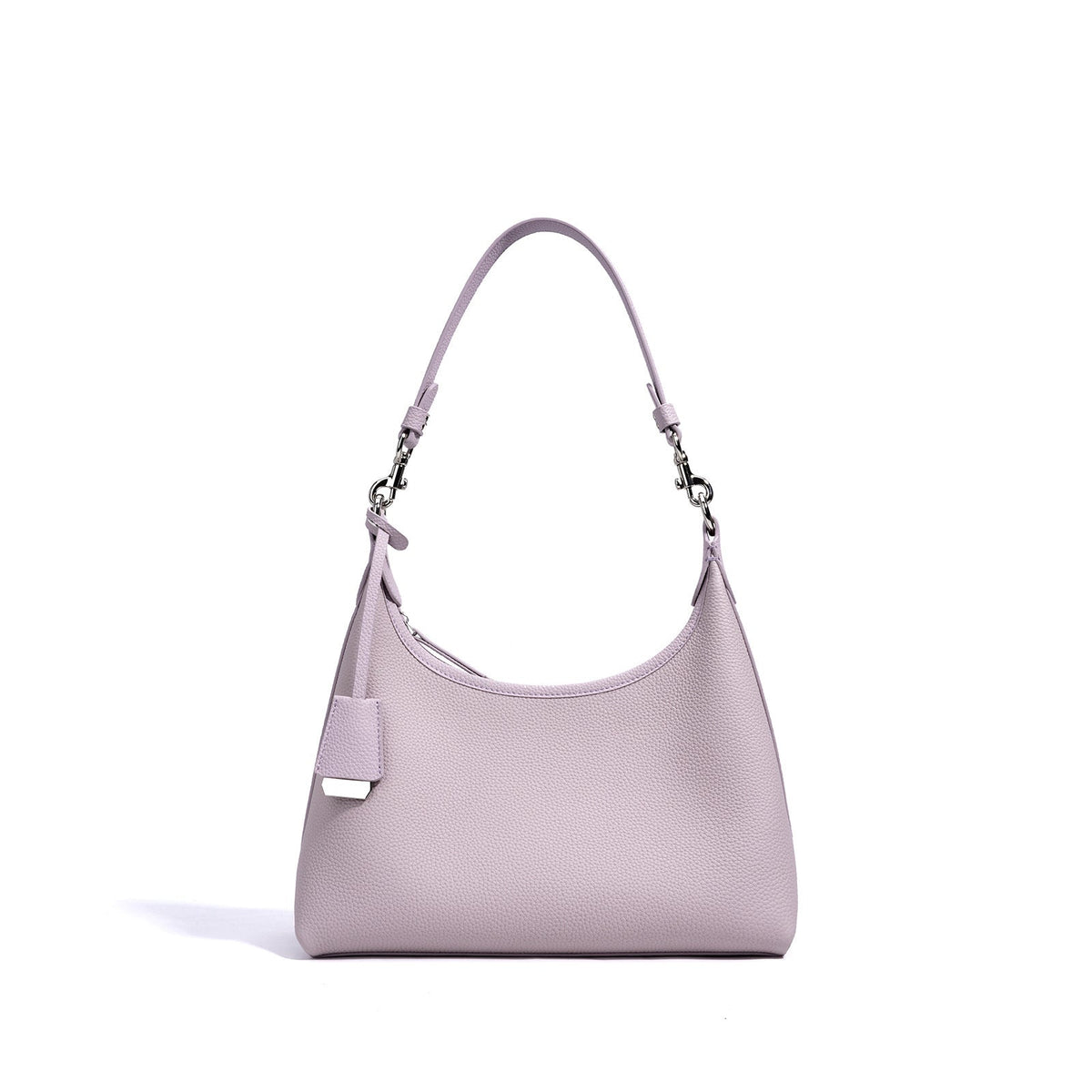 crescent leather shoulder bag with detachable strap – SOLSEA