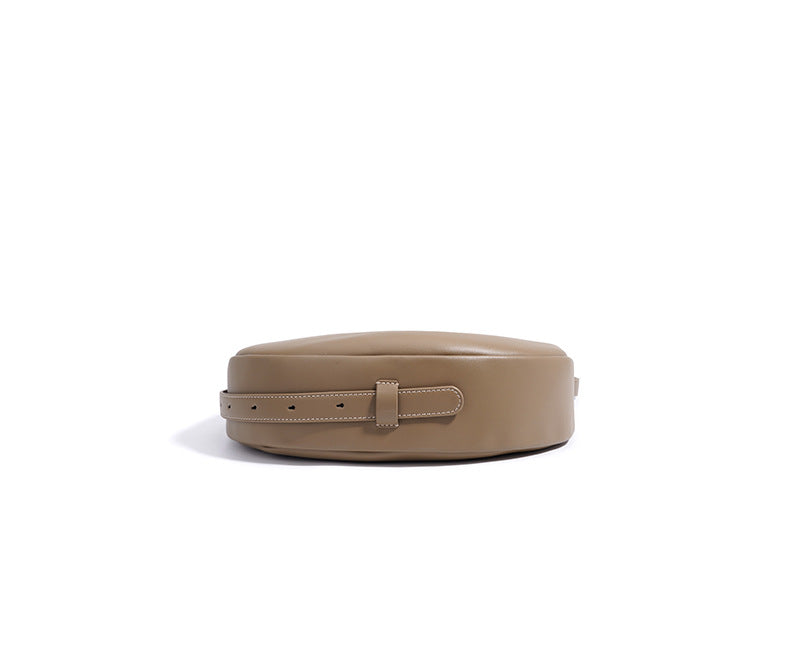 crescent moon shoulder bag with curved silhouette - STELZA