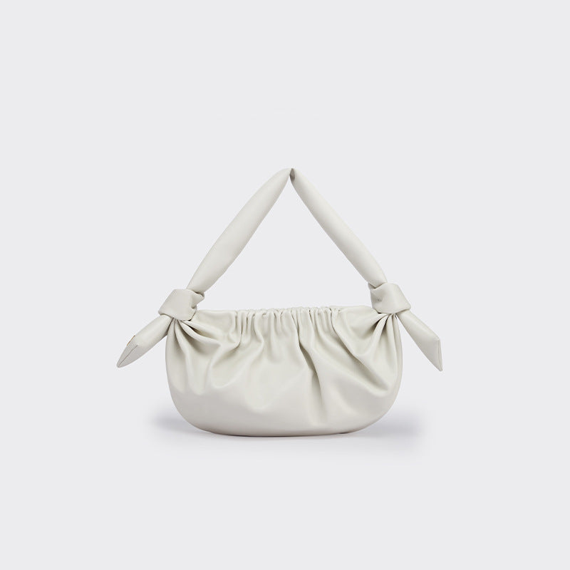 ruched shoulder bag with knotted handle - BELXE