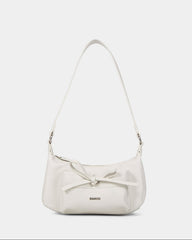 shoulder baguette bag with front bow detail - CHEXRY