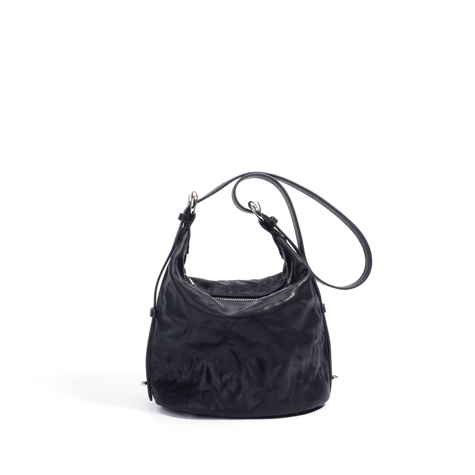 soft leather bucket bag with adjustable strap - MAYDA