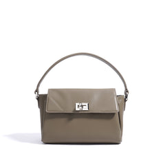 top-handle bag with silver clasp – MINT