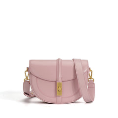 structured curved flap bag with wide crossbody strap – ZIVA