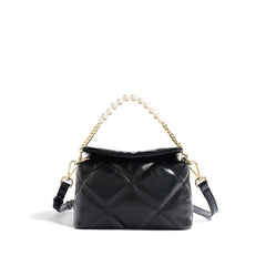 quilted crossbody bag with pearl chain – LIME