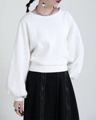 Puff Sleeve V Neck Blouse - Qurwa