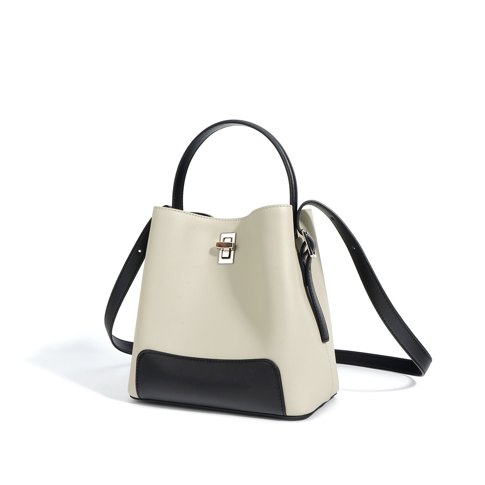 colorblock bucket bag with top handle – RUBY