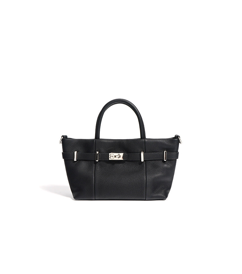 top-handle tote with buckle strap detail – NOIQ