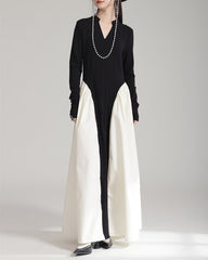 off-shoulder knit bodycon dress with front clasp – MAELLE