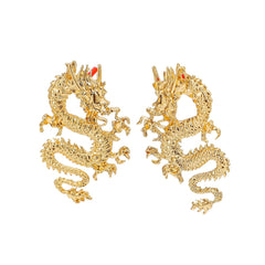 gold dragon statement earring – ZENRA