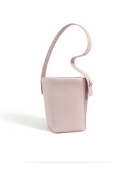 structured bucket bag with curved top handle - LANIA