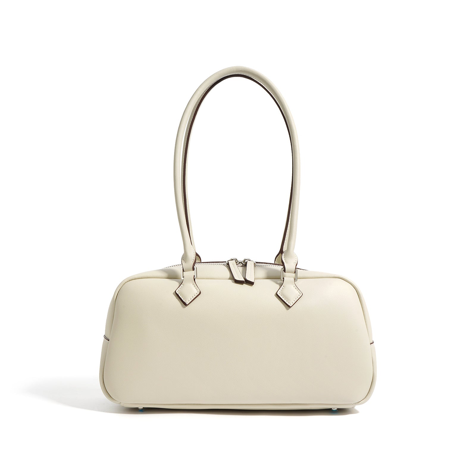 structured double-handle baguette bag – SAGE