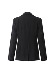 tailored blazer with crystal cross appliqués – VERA