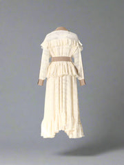 belted trench coat with pleated maxi skirt - Jayah