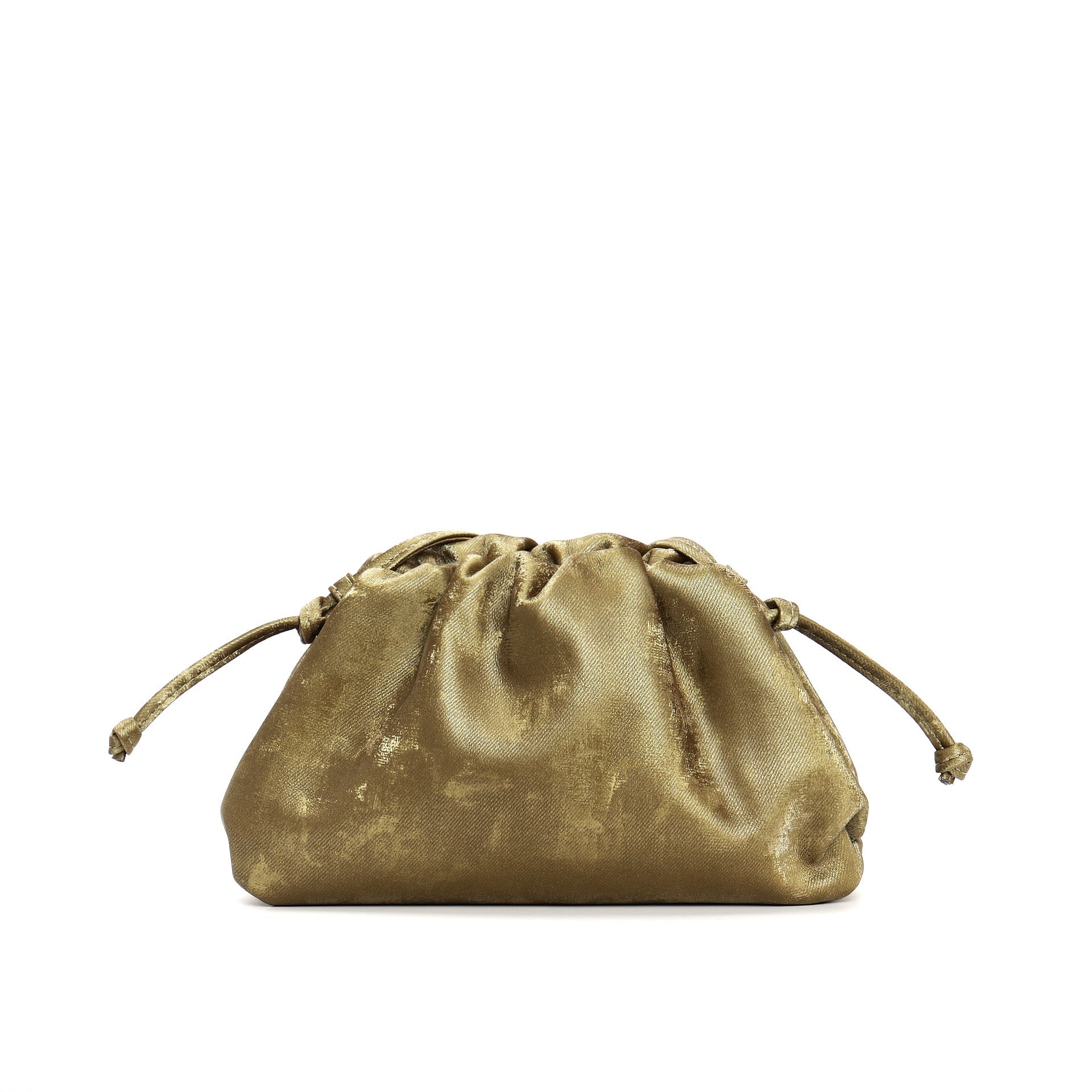 drawstring velvet-effect clutch bag - NOVIA
