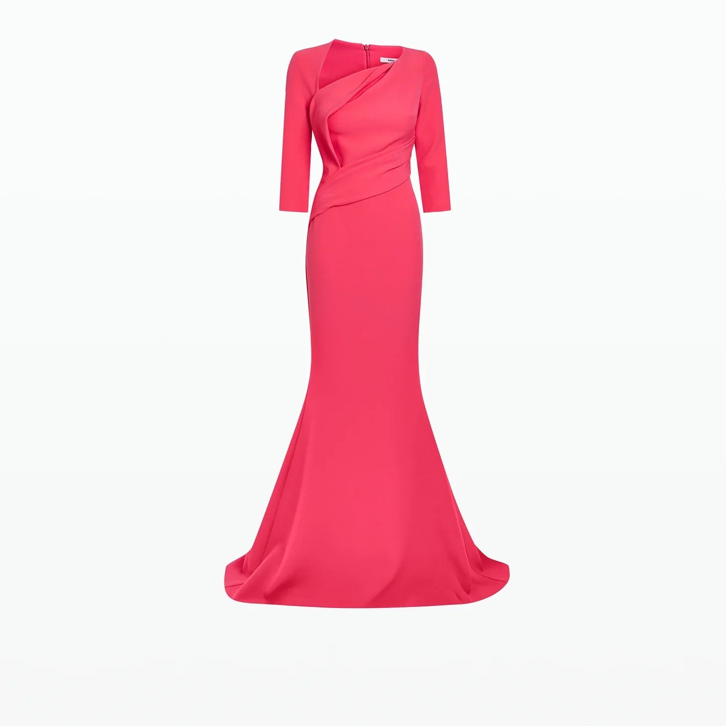 Asymmetric mermaid gown with wrap bodice – Noema