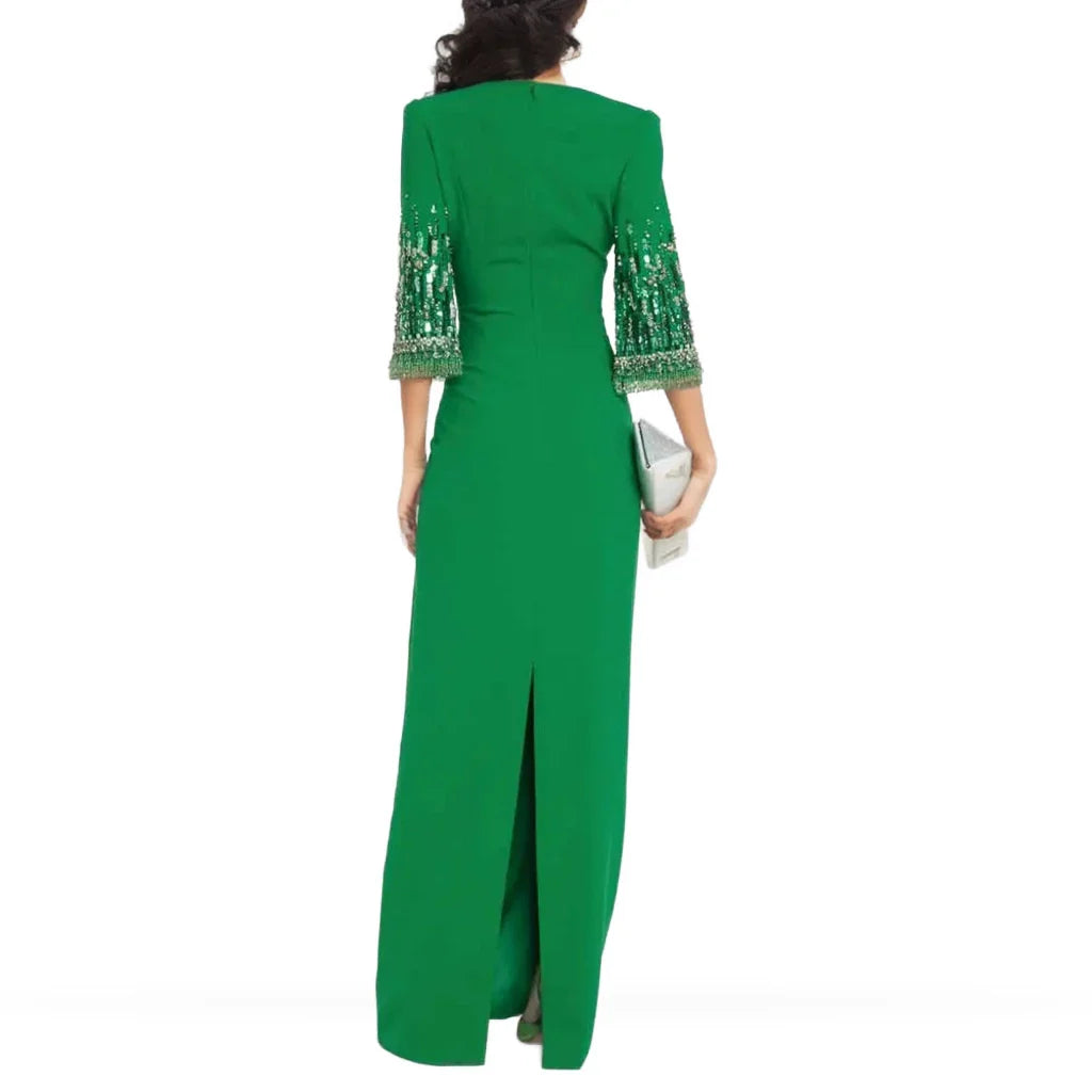 Sequined sleeves dress - Surelis