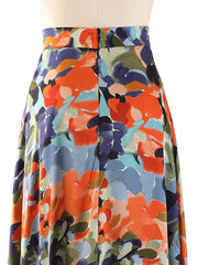 printed flared midi skirt - Aahna