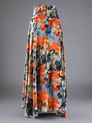 printed flared midi skirt - Aahna