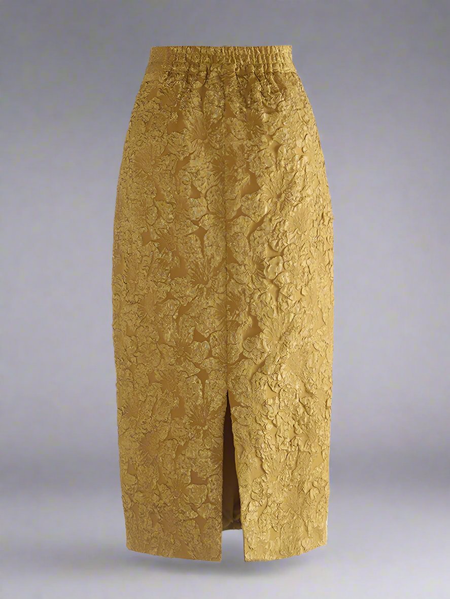 floral jacquard pencil skirt - Eiravati