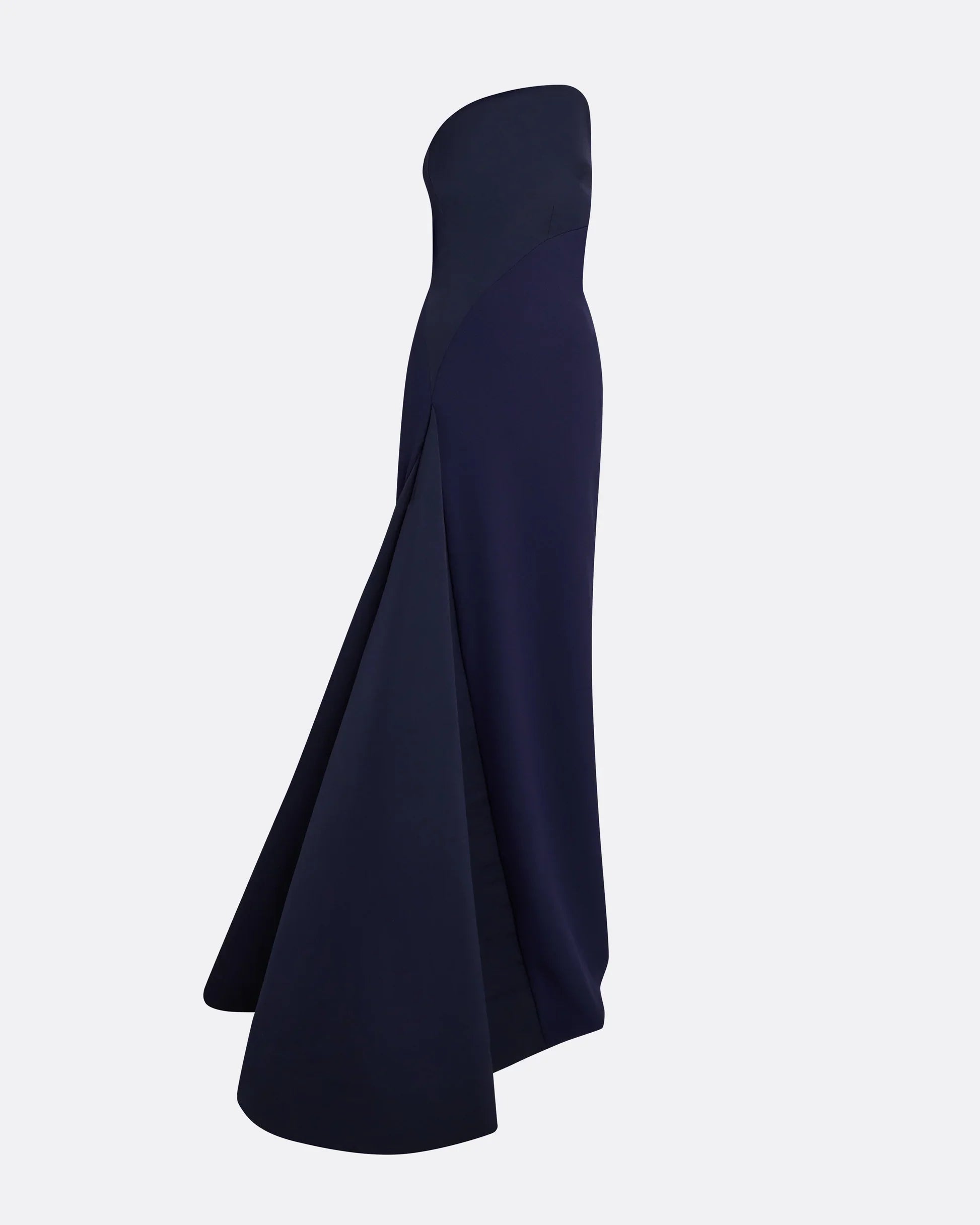 one-shoulder mermaid dress with sculpted pleat – NAVL
