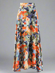 printed flared midi skirt - Aahna