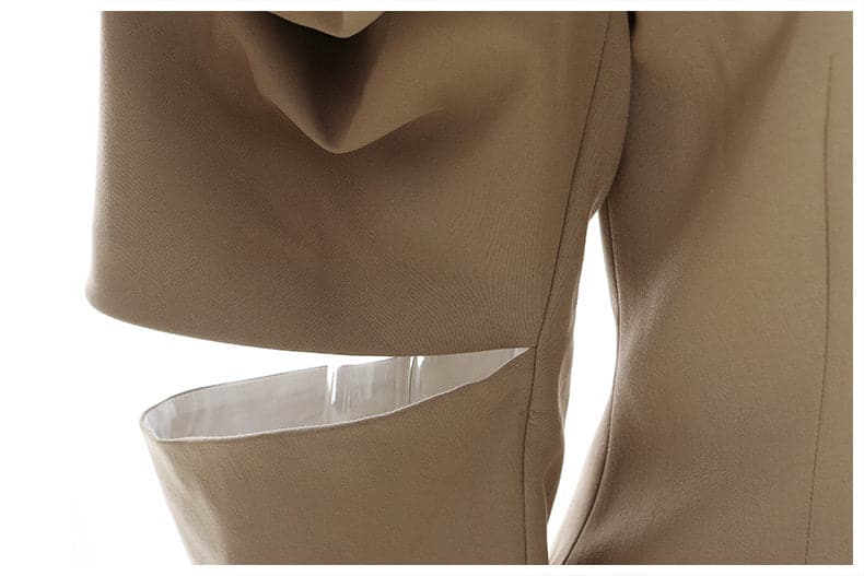 cut-out shoulder tailored blazer - Aadhirun
