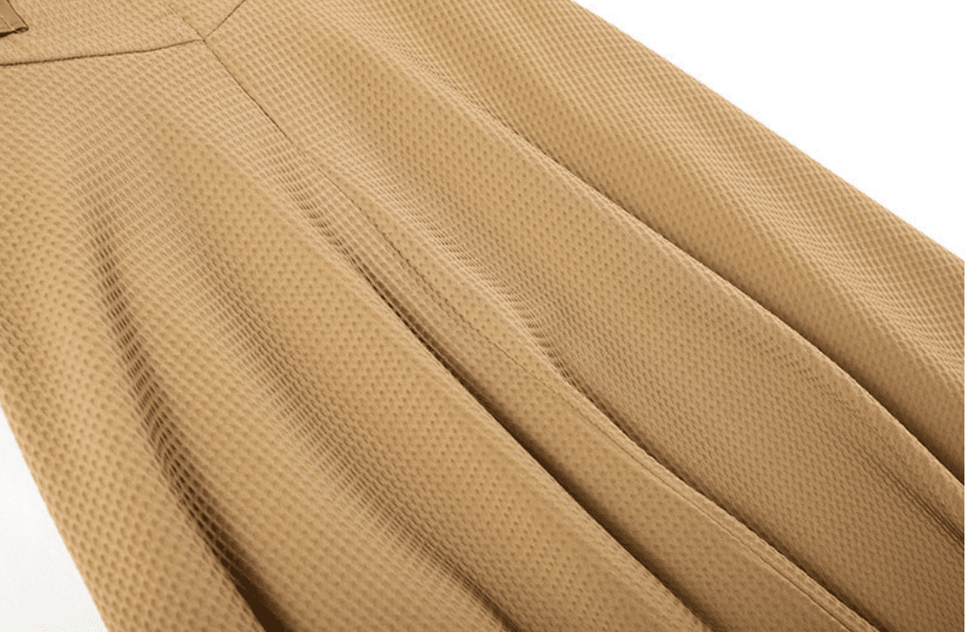 high-waist flared skirt with buttoned belt - Llyn