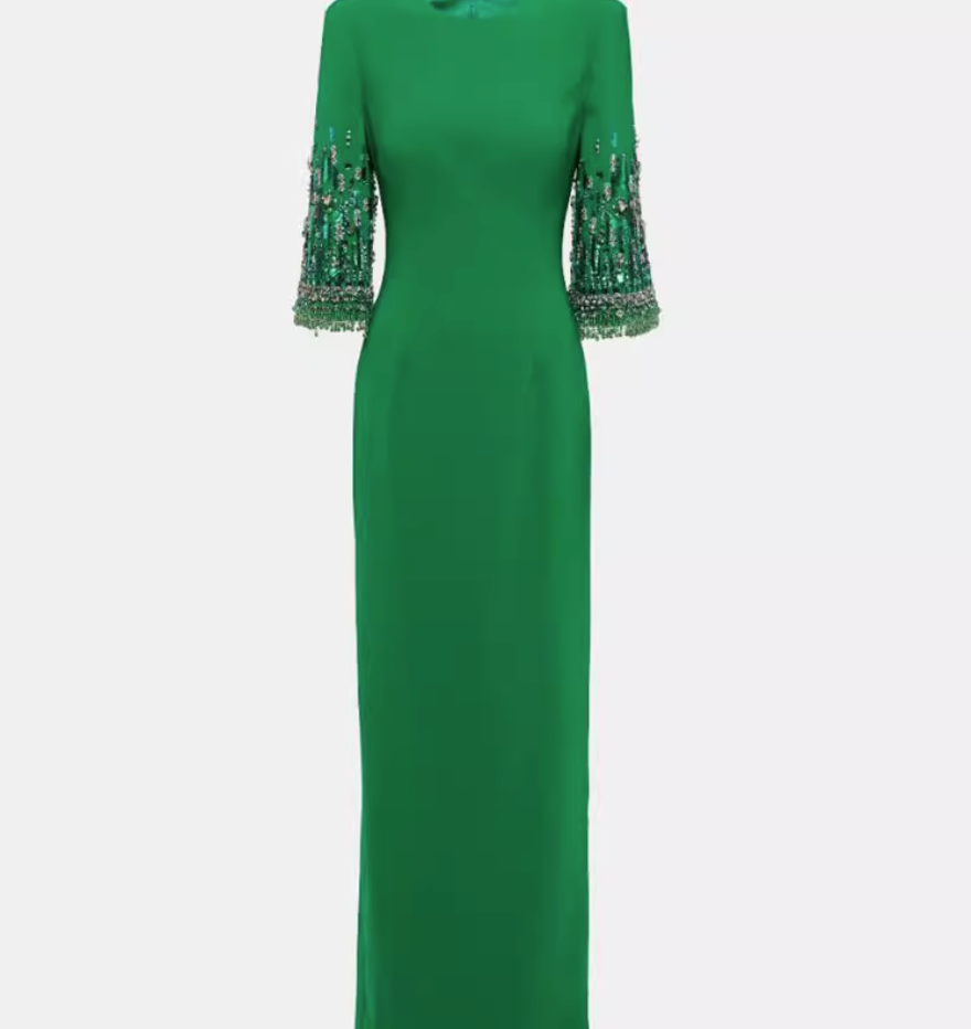 Sequined sleeves dress - Surelis