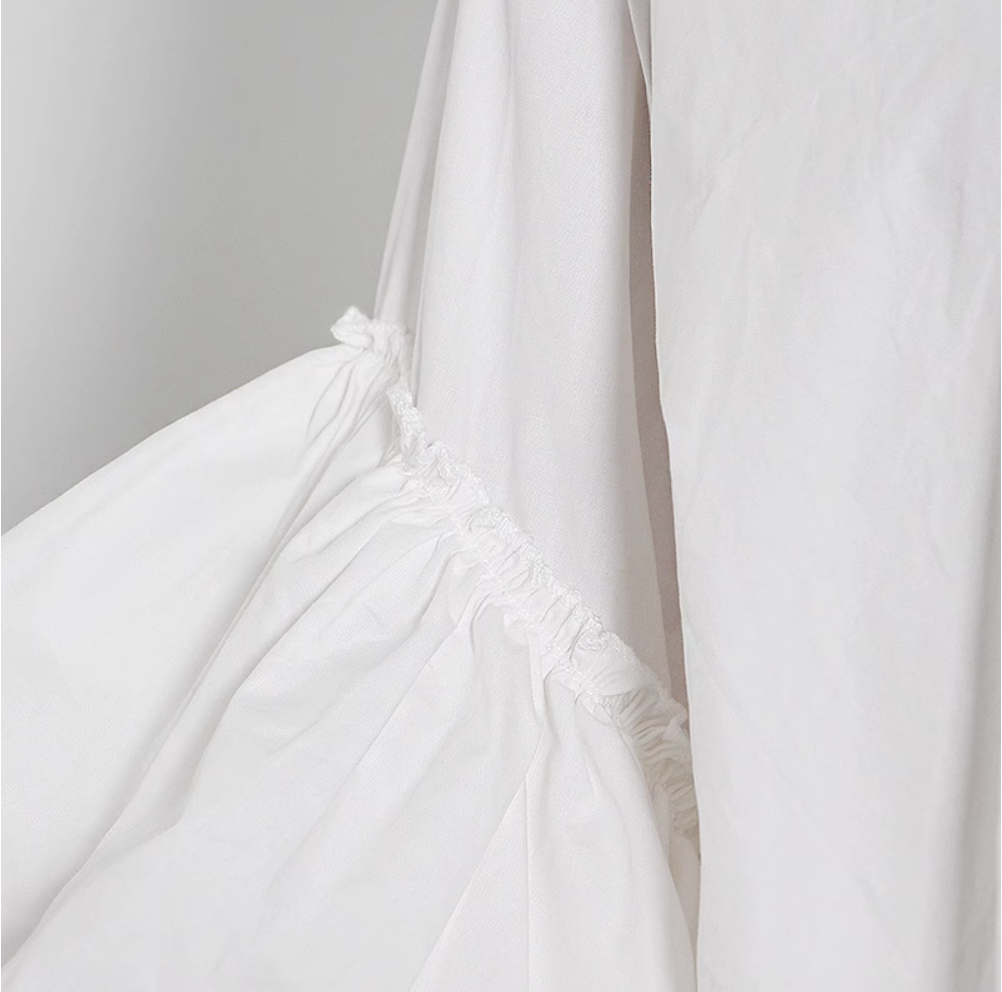 long-sleeve blouse with layered ruffle sleeves - Elspet