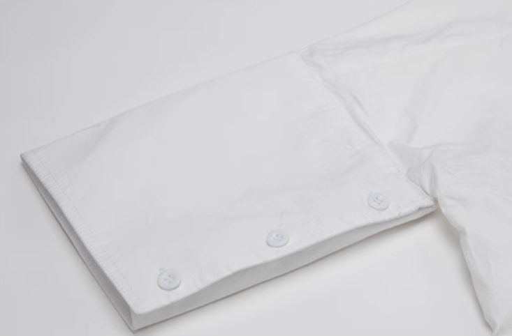 asymmetrical half-sleeve shirt with layered front - Elvisa