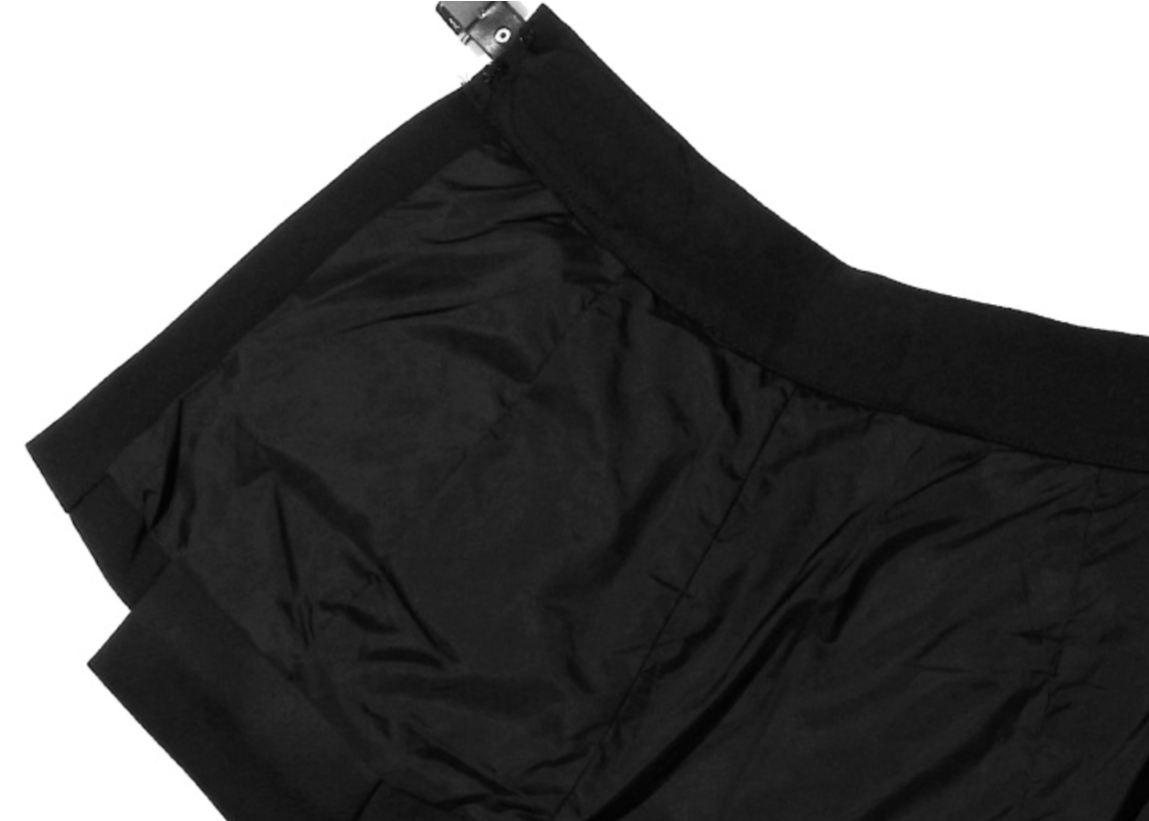 wide-leg tailored pants with layered peplum belt - Filokyho