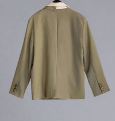 asymmetric two-tone blazer with layered lapel - Fyiynfcf