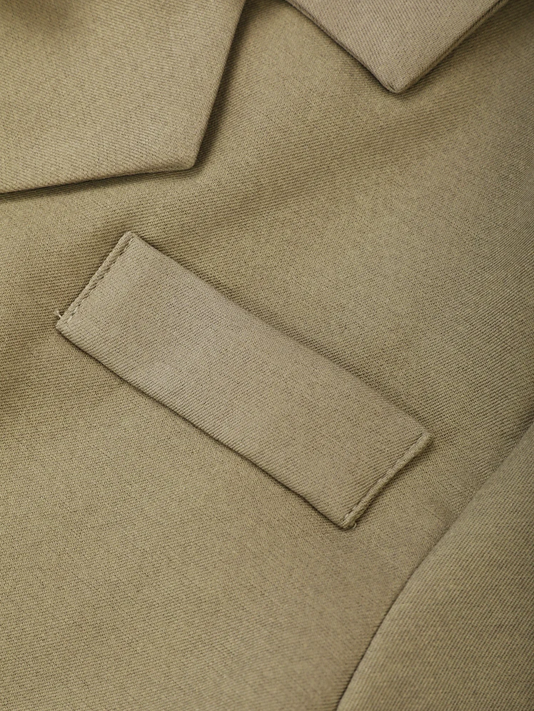 asymmetric two-tone blazer with layered lapel - Fyiynfcf