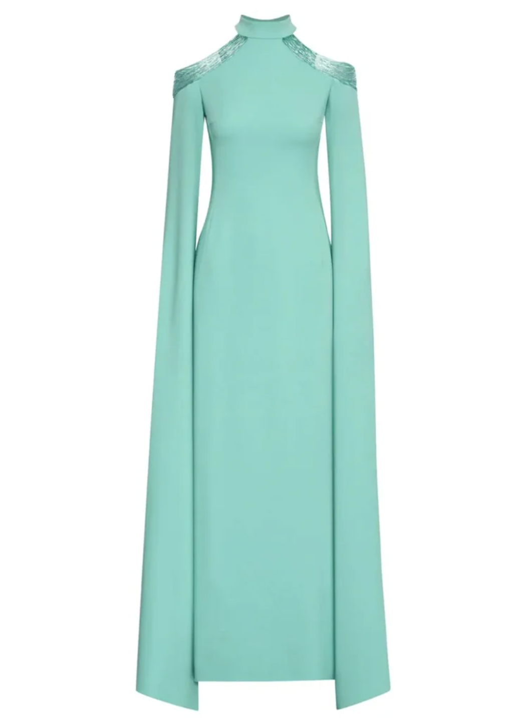 cold-shoulder cape gown – Rosal
