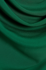 Draped cape-sleeve gown with embellished waist –Jermen