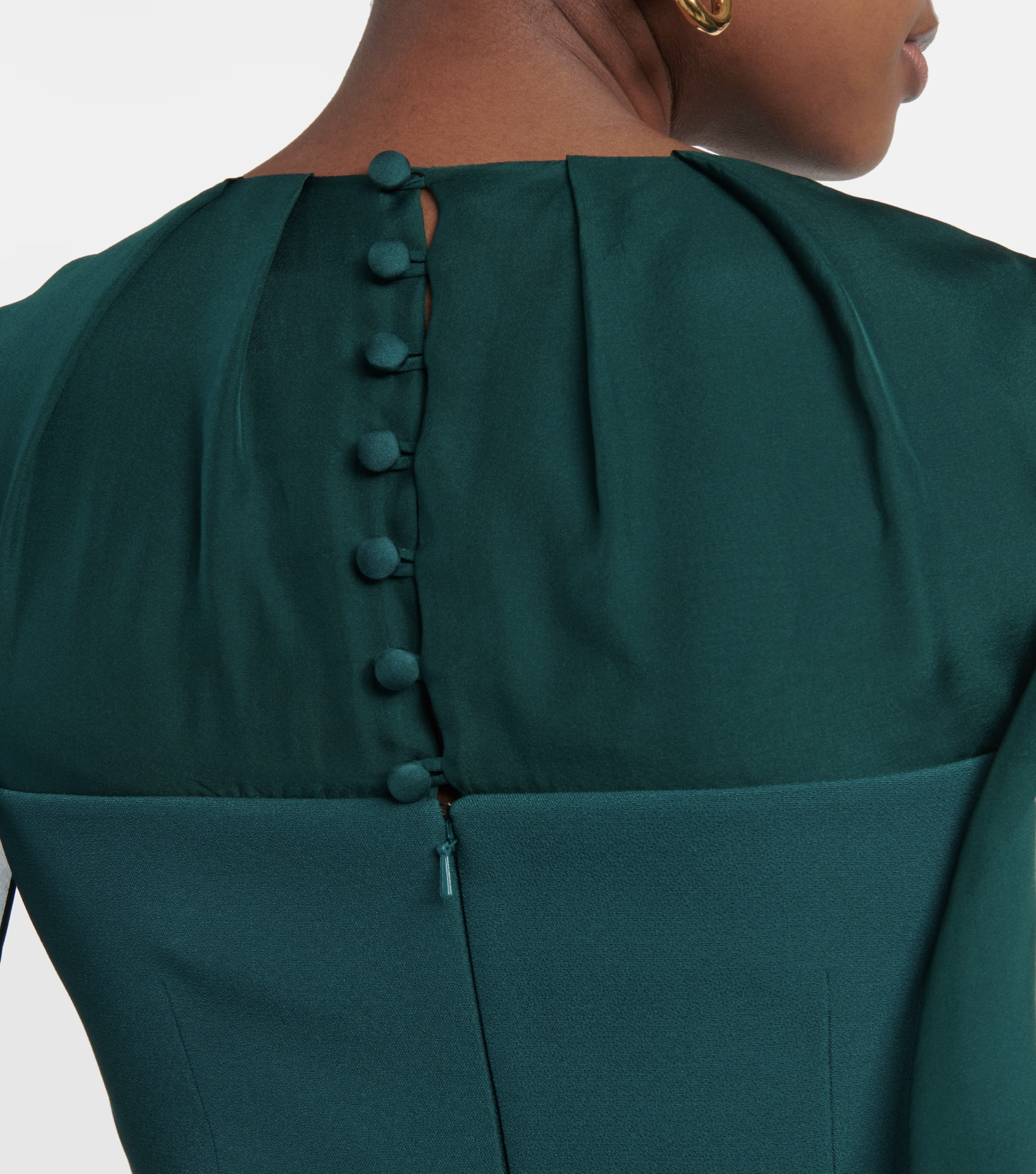Chiffon cape gown with layered skirt – Nirmen